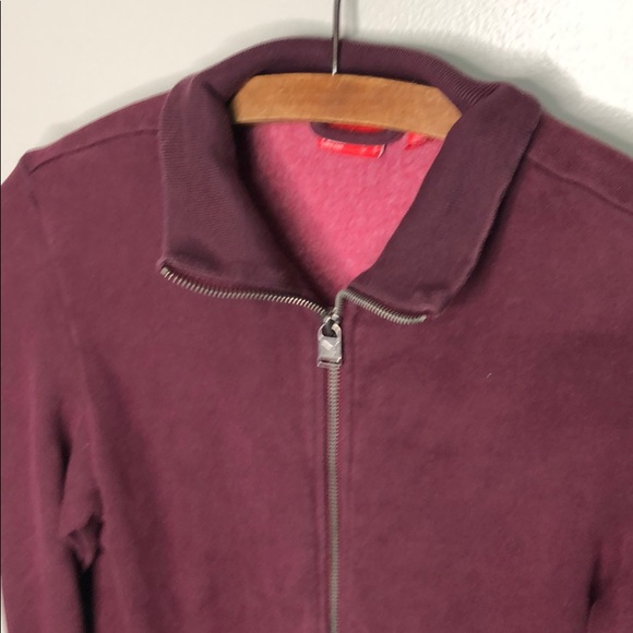 Puma Burgundy Red Long Sleeve Full Zip Jacket Women’s Small - Picture 2 of 6
